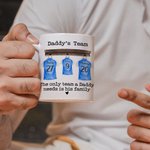 Gepersonaliseerde 11oz/15oz Voetbal Team Mok Voetbal Shirts Mok Grappige Coffe Cup Verjaardagscadeau voor Papa Mam Grootouder Sportliefhebber Family K