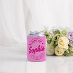 Personalized 12pcs Pink Doll Theme Come On Let's Go Party 12oz 16oz Can Sleeve Hugger Cooler Birthday Christmas Bachelorette Party Favor