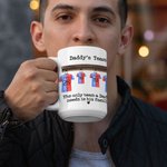 Gepersonaliseerde 11oz/15oz Voetbal Team Mok Voetbal Shirts Mok Grappige Coffe Cup Verjaardagscadeau voor Papa Mam Grootouder Sportliefhebber Family K