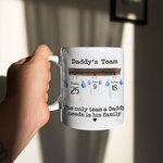 Gepersonaliseerde 11oz/15oz Voetbal Team Mok Voetbal Shirts Mok Grappige Coffe Cup Verjaardagscadeau voor Papa Mam Grootouder Sportliefhebber Family K