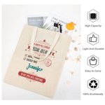 Consegna speciale personalizzata da Babbo Natale Borsa di tela con nome retrò Borsa della spesa riutilizzabile Bomboniera per feste natalizie Idea reg