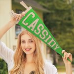 Personalised Colourful Classic Felt Pennant Flag Wall Banner with Text Classroom Office Decor Gift Back to School Gift for Team Teacher