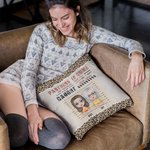 Personalized Besties Partners In Crime Throw Pillow Cover Cushion Birthday Christmas Gift for Besties Sofa Decor