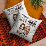 Personalized We Are More Than Besties Throw Pillow Cover Cushion Birthday Christmas Gift for Besties Sofa Decor