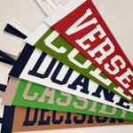 Personalised Colourful Classic Felt Pennant Flag Wall Banner with Text Classroom Office Decor Gift Back to School Gift for Team Teacher