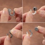Personalised Horseshoe Lapel Pin with Name Good Luck Charm Hat Accessory Birthday Christmas Gift for Cowboy Horse Lover