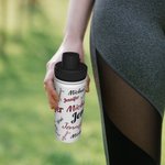 Bouteille d'Eau Isotherme en Acier Inoxydable Personnalisée avec Nom Couvercle Étanche et Anse 532ml Cadeau pour Activités de Plein Air