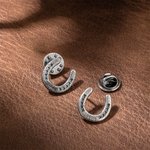 Personalised Horseshoe Lapel Pin with Name Good Luck Charm Hat Accessory Birthday Christmas Gift for Cowboy Horse Lover