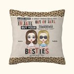 Personalized We Are More Than Besties Throw Pillow Cover Cushion Sofa Decor Birthday Gift for Besties