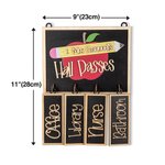 Personalisierte Lehrer Hall Pässe Zeichen Holzbrett Teacher's Day Wertschätzung zurück zu Schule Geschenk für Lehrer Kollegen