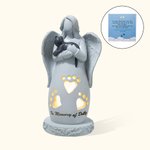 Ángel abrazando a su mascota Figurita portavelas con luz LED Regalo conmemorativo por la pérdida de una mascota