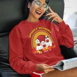Sweatshirt Personnalisé avec 1-4 Chiens de Fantôme et Noms Spooky Seasons Cadeau Halloween Anniersaire Fête pour Amis Famille