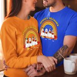 Sweatshirt Personnalisé avec 1-4 Chiens de Fantôme et Noms Spooky Seasons Cadeau Halloween Anniersaire Fête pour Amis Famille