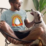 Maglietta personalizzata Halloween Dog Ghost Shirt Spooky Seasons Shirt Regalo di Halloween divertente per gli amici amanti dei cani Regalo per gli am
