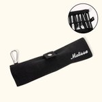 Set d'ustensiles de voyage portatif en acier inoxydable personnalisé Set de couverts de pique-nique Sac de rangement pour campeur Cadeau de randonnée pour la famille ou un(e) ami(e)