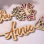 Porte-monnaie Personnalisé avec Fleur de Naissance et Nom Cadeau de Mariage d'Anniversaire Noël pour Famille ou Ami