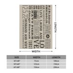 Manta personalizada para pareja Manta de sofá con texto Accesorio de camping Recuerdo de amor romántico Aniversario de boda Regalo de San Valentín par