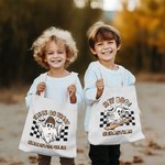 Gepersonaliseerde Happy Halloween Creep It Real Treat Bag Spookachtige Skelet Pompoen Tote Bag Home Decoratie Halloween Cadeau voor Familie Vrienden