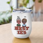 Personalized Soul Sisters Another Year of Bonding Over Alcohol 12oz Wine Tumbler with Straw Birthday Bridal Party Gift for Your Bestie