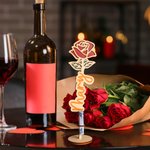 Porte-monnaie Personnalisé avec Fleur de Naissance et Nom Cadeau de Mariage d'Anniversaire Noël pour Famille ou Ami