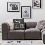 Gepersonaliseerd Multicolor Kussenovertrek met Foto en Tekst Verjaardags- of Kerstcadeau voor Huisdierliefhebber
