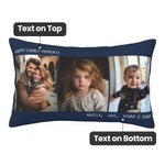 Gepersonaliseerde Multicolor foto kussensloop tekst verjaardag housewarming cadeau voor echtpaar familie