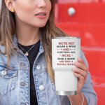 Personalized We're Not Sugar & Spice 30oz Tumbler Leak Proof Vacuum Insulated Soul Sister Gift