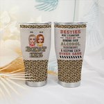 Personaliserte besties morsomme sitater 30 oz matkvalitet rustfritt stål buet tumbler med sugerør gave til besties beste venn