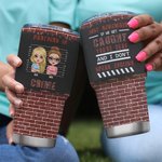 Spersonalizowany kubek Besties Partners In Crime 30oz Prezent urodzinowy Siostra Dusza Prezent dla najlepszych przyjaciółek