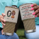 Spersonalizowany kubek Besties Everything Nice We're Sage & Hood And Wish A Mufuka 30oz Tumbler Christmas Day Thanksgiving Birthday Gift