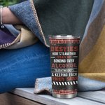 Personalized Keeping Each Other Sane 20oz Stainless Steel Tumbler for Hot and Cold Drinks Christmas Gift Birthday Gift for Sister