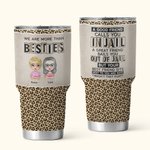 Vaso Personalizado Soul Sister Besties Estilo Leopardo 30oz Día de Navidad Acción de Gracias Regalo de Cumpleaños para Besties 1