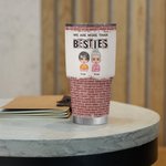 Vaso personalizado Somos más que amigos Un buen amigo Vaso isotérmico 30oz Regalo para los mejores amigos