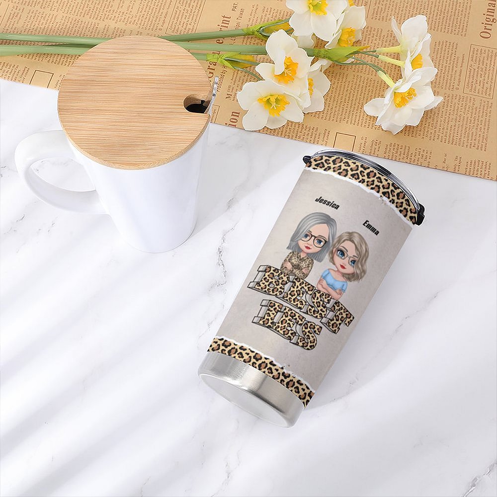 Henkilökohtainen Tässä on toinen vuosi Bonding yli alkoholin sietäminen Idiootit 20oz ruostumattomasta teräksestä Tumbler joululahja ystävälle 3