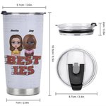 Henkilökohtainen Besties 20oz ruostumattomasta teräksestä Tumbler päivittäiseen käyttöön Joululahja Syntymäpäivälahja parhaalle ystävälle