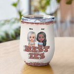Personalisierte Bestie Zitat Hier ist ein weiteres Jahr der Bindung über Alkohol Wein Tumbler Braut Dusche Geschenk mit Isolierung Wirkung
