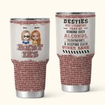 Personalized Soul Sister Tolerating Idiots & Keeping Each Other Sane 30oz Tumbler Birthday Gift for Besties