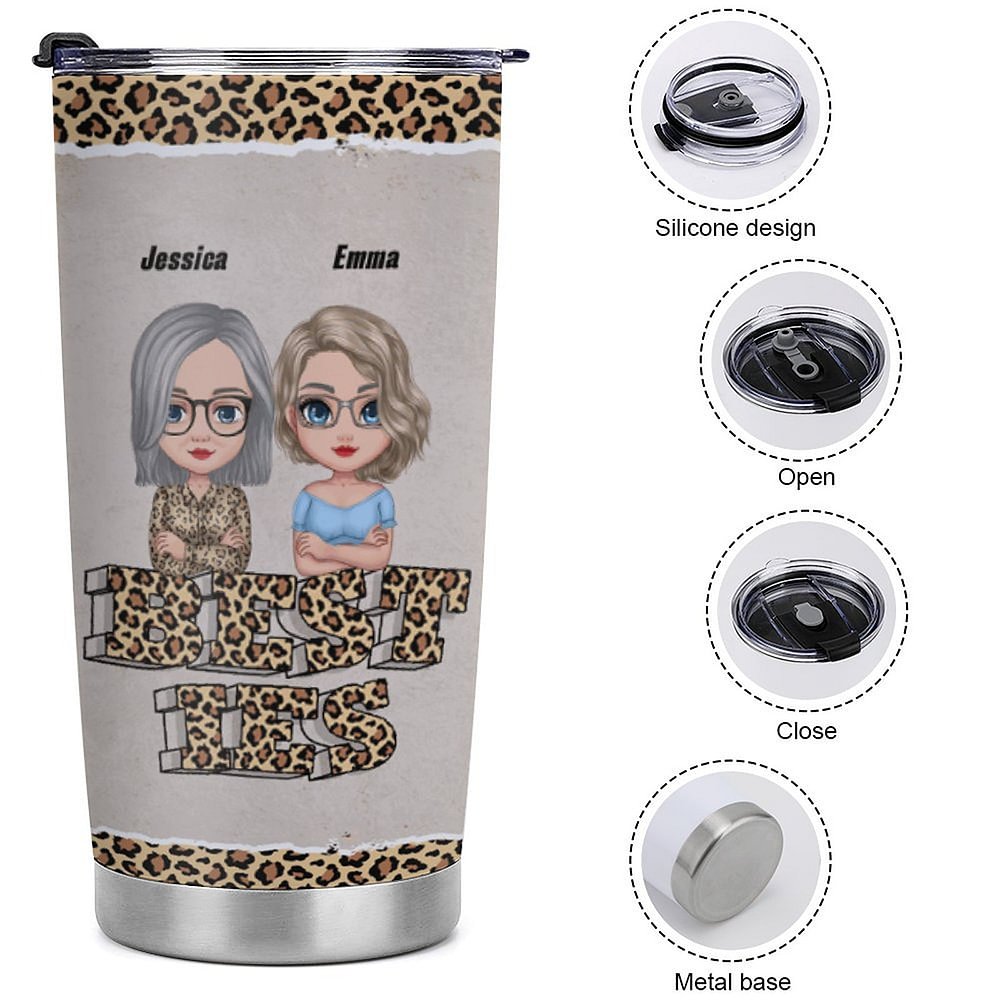Henkilökohtainen Tässä on toinen vuosi Bonding yli alkoholin sietäminen Idiootit 20oz ruostumattomasta teräksestä Tumbler joululahja ystävälle 9