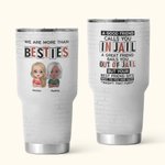 Personligt Brick Style Vi är mer än besties En god vän 30oz Tumbler Födelsedag julklapp för besties