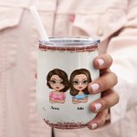 Personalised We're Not Sugar & Spice Sweet Bestie Wine Tumbler Christmas Birthday Gift Suitable for Hot and Cold Liquids