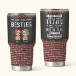 Personlig Vi er mer enn bestevenner En god venn sjelesøster 30 oz bærbar tumbler Bursdagsgave til bestevenner