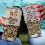 Personalizzato Here's To Another Year Of Bonding Over Alcohol 30oz Tumbler Regalo di compleanno e di Natale per i migliori amici