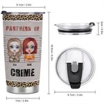 Henkilökohtainen Partners In Crime 20oz Stainless Steel Tumbler päivittäiseen käyttöön Joululahja Syntymäpäivälahja parhaalle ystävälle 8