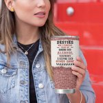 Personalized Soul Sister Tolerating Idiots & Keeping Each Other Sane 30oz Tumbler Birthday Gift for Besties