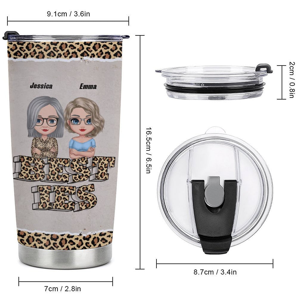 Henkilökohtainen Tässä on toinen vuosi Bonding yli alkoholin sietäminen Idiootit 20oz ruostumattomasta teräksestä Tumbler joululahja ystävälle 8