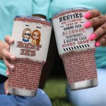 Personalized Soul Sister Tolerating Idiots & Keeping Each Other Sane 30oz Tumbler Birthday Gift for Besties