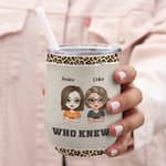 Hermanas del alma personalizadas We're Trouble When We Are Together Quién lo iba a decir Vaso de vino Regalo de cumpleaños con efecto aislante 6