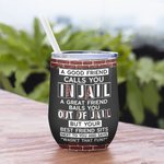 Vaso de Vino con Pajita Personalizado We Are More Than Besties Best Friend Funny Quote Bridal Shower Gift