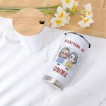 Personalized 20oz Tumbler Partners In Crime Just Remember If We Get Caught You Are Deaf  Friend Gift for Daily Use