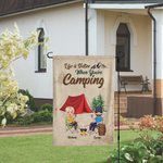 Personalisierte Leben ist besser, wenn Sie Camping Gartenfahne Valentinstag Geschenk für Camping-Paar